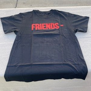 Vlone Horror Print T-Shirt Red on Black